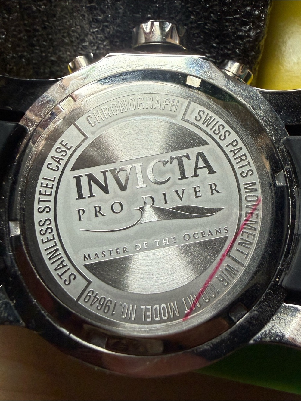 Invicta Men’s Black Dial Watch with Purple Bezel - Picture 7 of 9